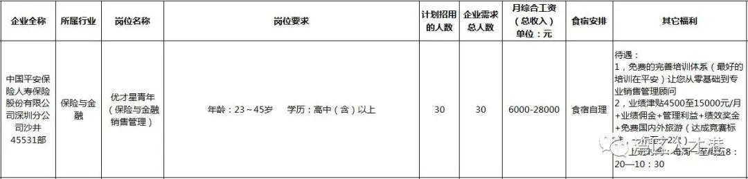 深圳沙井招聘最新信息
