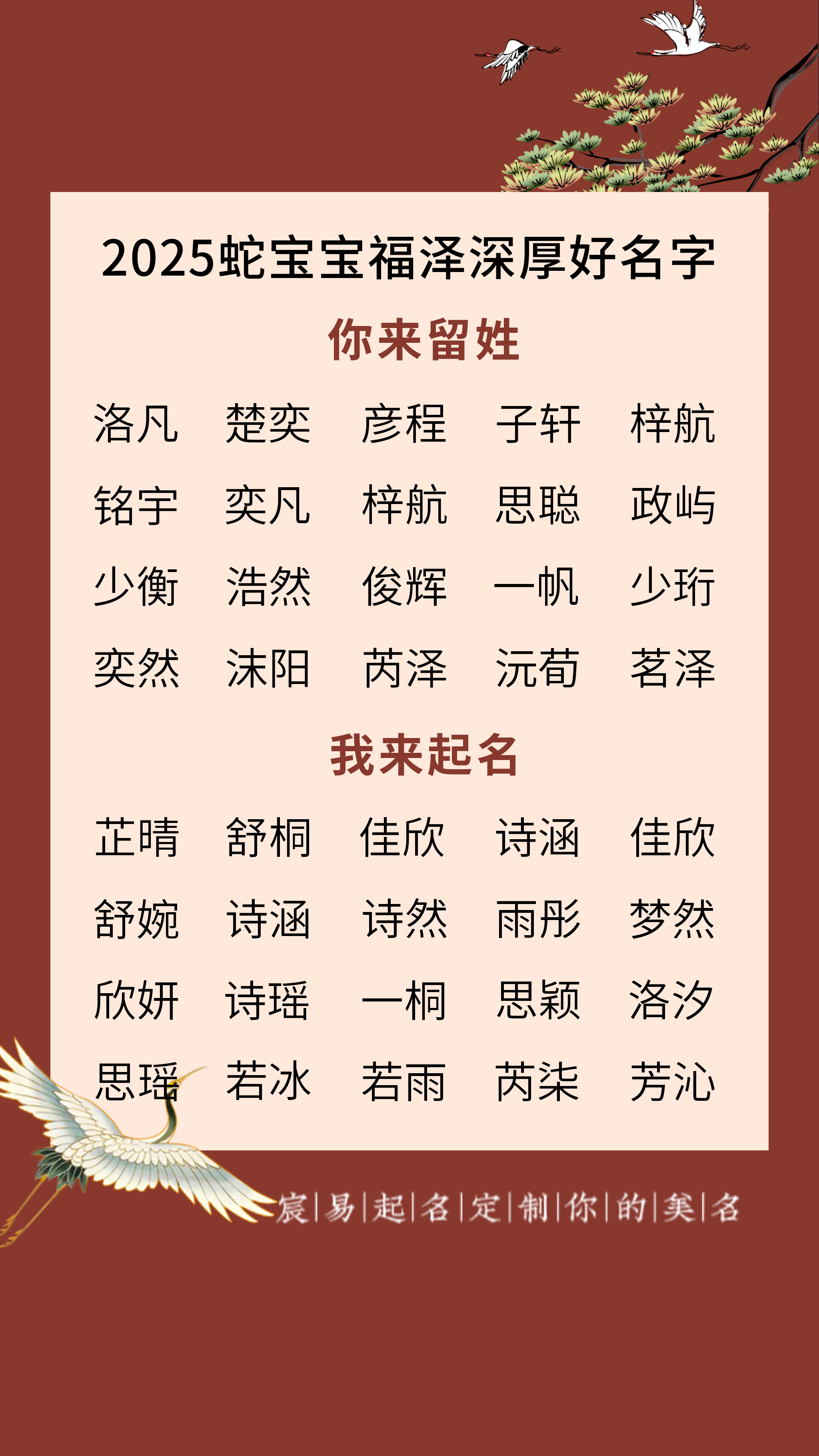 2025年最新名字大全